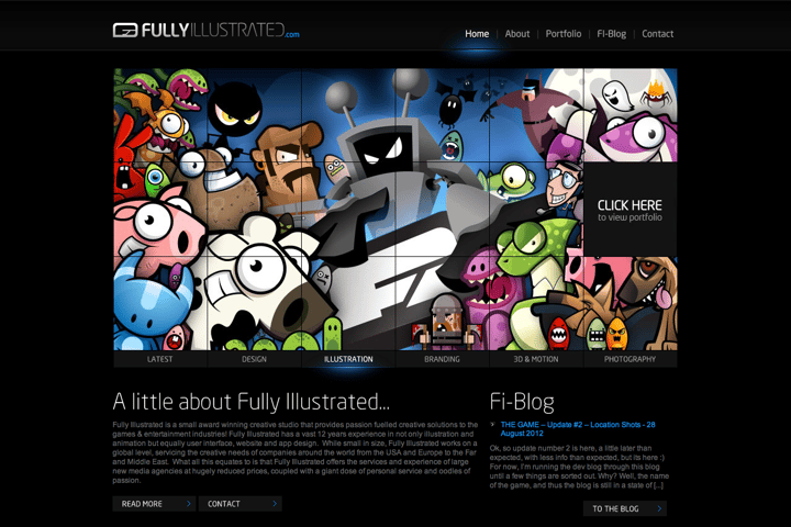 Fully Illustrated website preview